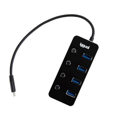 USB Hub iggual IGG318485, iggual, Computing, Accessories, usb-hub-iggual-igg318485, Brand_iggual, category-reference-2609, category-reference-2803, category-reference-2829, category-reference-t-19685, category-reference-t-19908, Condition_NEW, networks/wiring, Price_20 - 50, Teleworking, RiotNook