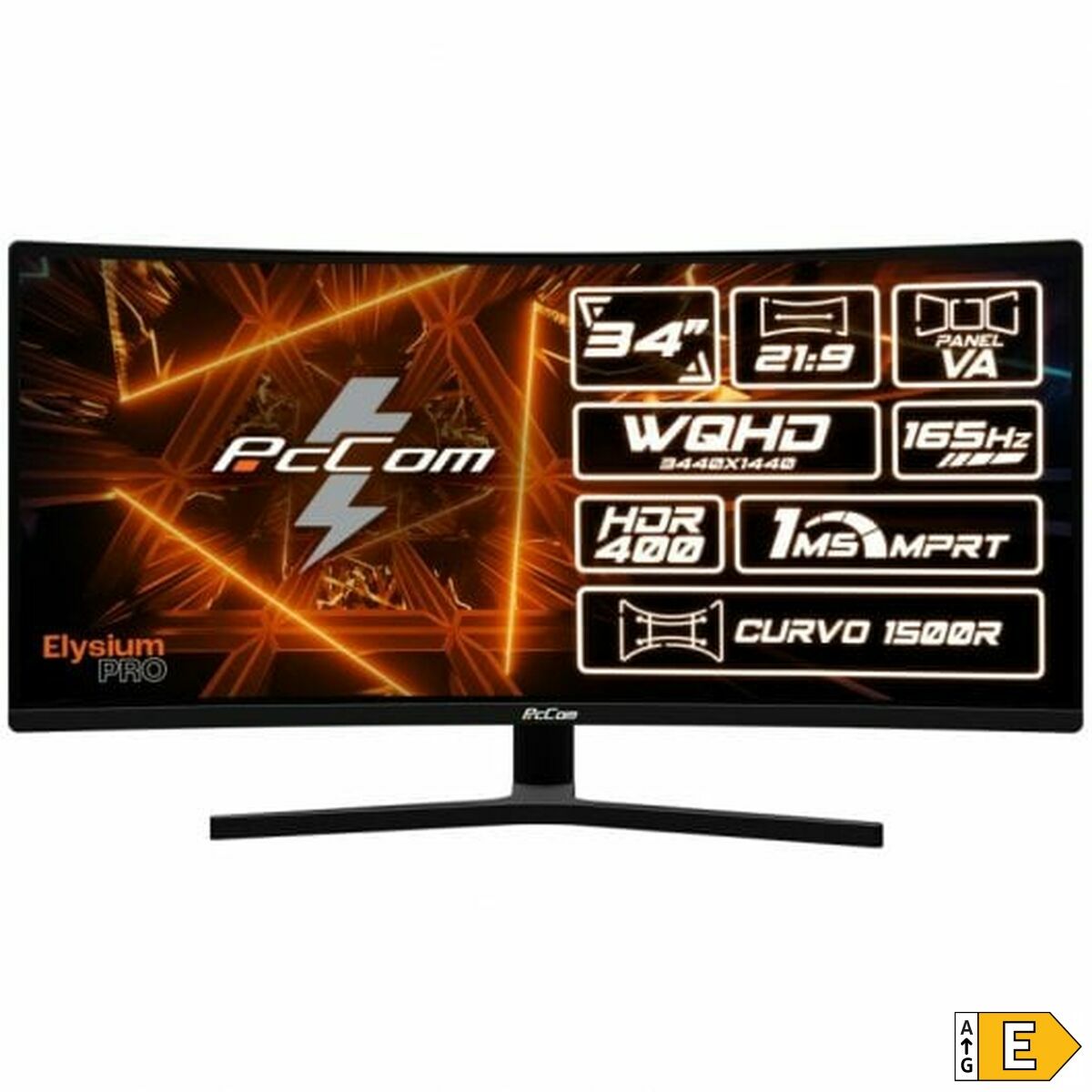 Monitor PcCom Elysium Pro 34" 165 Hz, PcCom, Computing, monitor-pccom-elysium-pro-34-165-hz, Brand_PcCom, category-reference-2609, category-reference-2642, category-reference-2644, category-reference-t-19685, computers / peripherals, Condition_NEW, office, Price_+ 1000, Teleworking, RiotNook