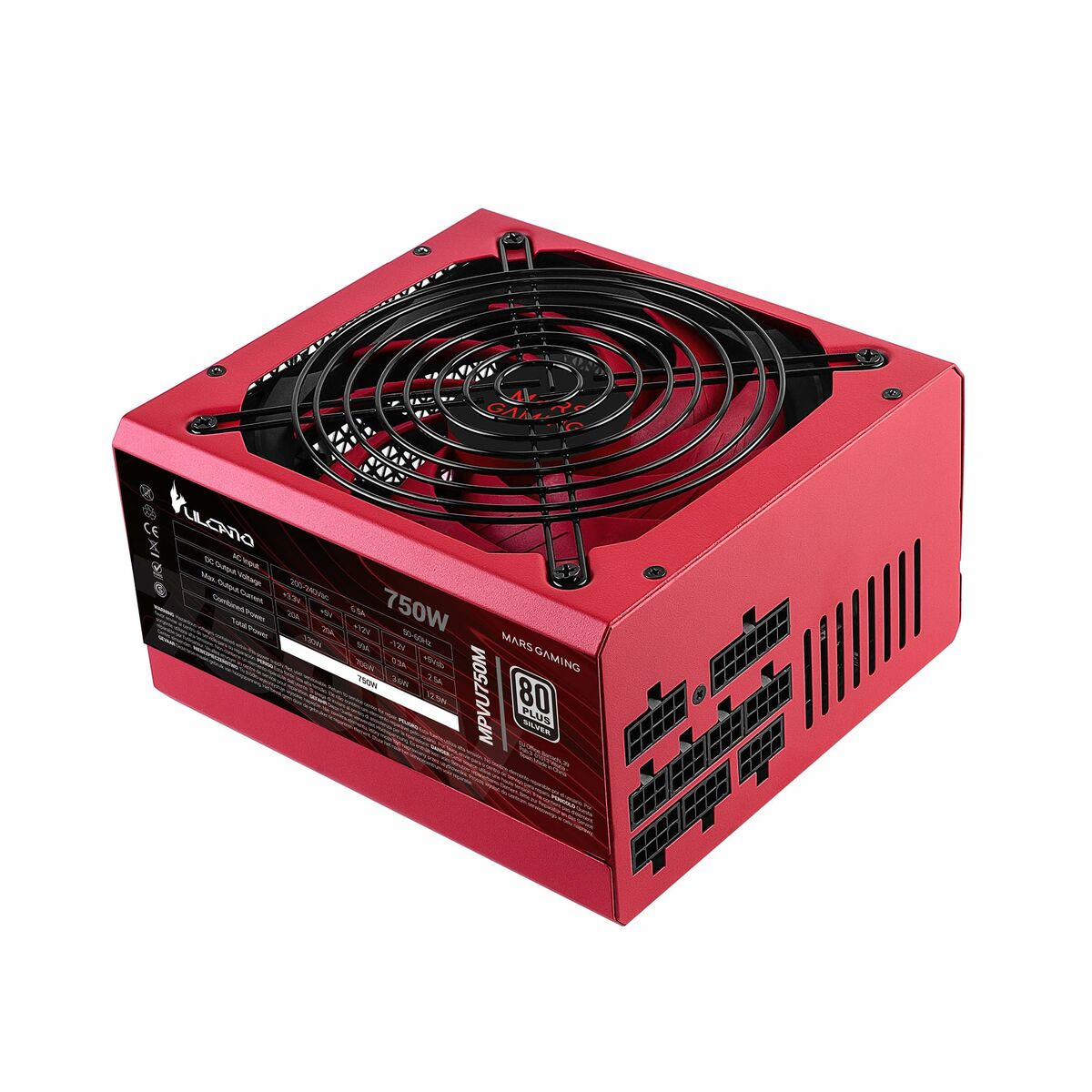 Power supply Mars Gaming MPVU750M ATX 750 W 130 W, Mars Gaming, Computing, Components, power-supply-mars-gaming-mpvu750m-atx-750-w-130-w, Brand_Mars Gaming, category-reference-2609, category-reference-2803, category-reference-2816, category-reference-t-19685, category-reference-t-19912, category-reference-t-21360, category-reference-t-25656, computers / components, Condition_NEW, ferretería, Price_50 - 100, Teleworking, RiotNook