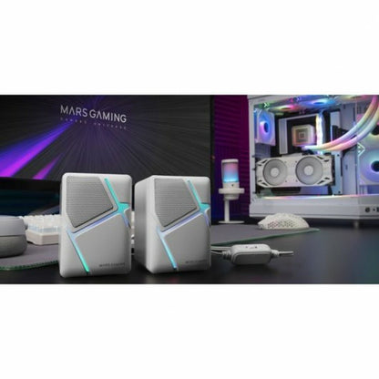 PC Speakers Mars Gaming MSHW White, Mars Gaming, Computing, Accessories, pc-speakers-mars-gaming-mshw-white, Brand_Mars Gaming, category-reference-2609, category-reference-2642, category-reference-2945, category-reference-t-19685, category-reference-t-19908, category-reference-t-21340, category-reference-t-25571, computers / peripherals, Condition_NEW, entertainment, music, office, Price_20 - 50, Teleworking, RiotNook