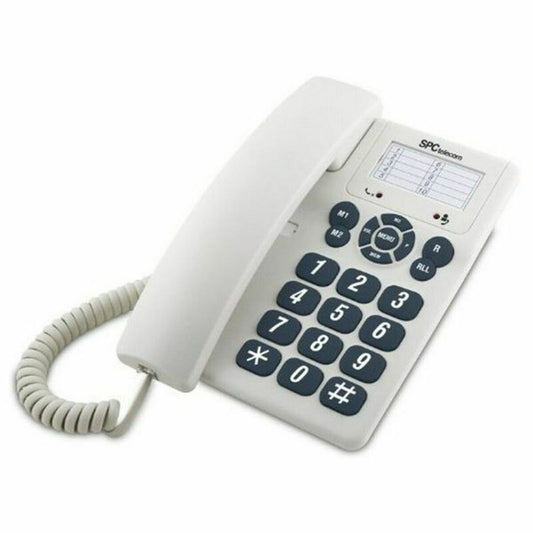 Landline Telephone SPC Internet 3602B White, SPC Internet, Electronics, Landline telephones and accessories, landline-telephone-spc-internet-3602b-white, Brand_SPC Internet, category-reference-2609, category-reference-2617, category-reference-2619, category-reference-t-18372, category-reference-t-19653, Condition_NEW, office, Price_20 - 50, telephones & tablets, Teleworking, RiotNook