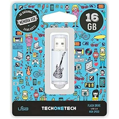 USB stick Tech One Tech Be Original Crazy Black Guitar 16 GB, Tech One Tech, Computing, Data storage, usb-stick-tech-one-tech-be-original-crazy-black-guitar-16-gb, Brand_Tech One Tech, category-reference-2609, category-reference-2803, category-reference-2817, category-reference-t-19685, category-reference-t-19909, category-reference-t-21355, category-reference-t-25636, computers / components, Condition_NEW, Price_20 - 50, Teleworking, RiotNook