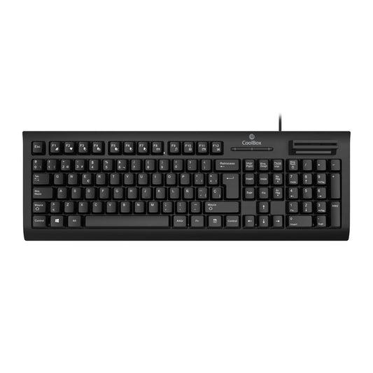 Keyboard CoolBox COO-TEC03DNI Black Spanish Qwerty, CoolBox, Computing, Accessories, keyboard-coolbox-coo-tec03dni-black-spanish-qwerty, Brand_CoolBox, category-reference-2609, category-reference-2642, category-reference-2646, category-reference-t-19685, category-reference-t-19908, category-reference-t-21353, category-reference-t-25628, computers / peripherals, Condition_NEW, office, Price_50 - 100, Teleworking, RiotNook