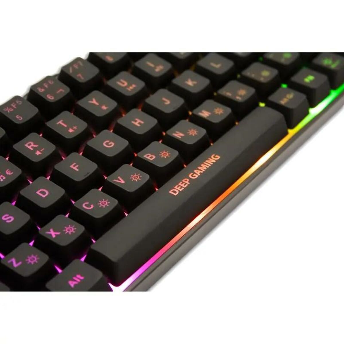 Keyboard CoolBox DG-TEC65-RGB Black Spanish Qwerty, CoolBox, Computing, Accessories, keyboard-coolbox-dg-tec65-rgb-black-spanish-qwerty, :QWERTY, :Spanish, Brand_CoolBox, category-reference-2609, category-reference-2642, category-reference-2646, category-reference-t-19685, category-reference-t-19908, category-reference-t-21353, computers / peripherals, Condition_NEW, office, Price_20 - 50, Teleworking, RiotNook