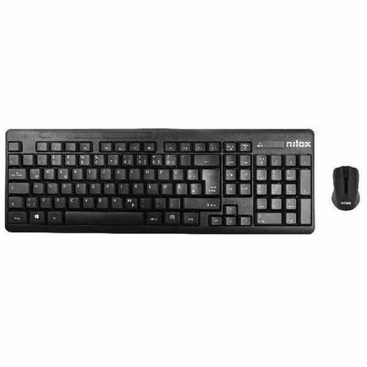 Keyboard and Mouse Nilox Combo de ratón más teclado wireless Black Spanish Qwerty, Nilox, Computing, Accessories, keyboard-and-mouse-nilox-combo-de-raton-mas-teclado-wireless-black-spanish-qwerty, :QWERTY, :Spanish, Brand_Nilox, category-reference-2609, category-reference-2642, category-reference-2646, category-reference-t-19685, category-reference-t-19908, category-reference-t-21353, computers / peripherals, Condition_NEW, office, Price_20 - 50, Teleworking, RiotNook