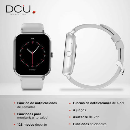 Smartwatch DCU CURVED GLASS PRO 1,83" Grey, DCU Tecnologic, Electronics, smartwatch-dcu-curved-glass-pro-1-83-grey, Brand_DCU Tecnologic, category-reference-2609, category-reference-2617, category-reference-2634, category-reference-t-19653, Condition_NEW, original gifts, Price_50 - 100, telephones & tablets, Teleworking, wifi y bluetooth, RiotNook