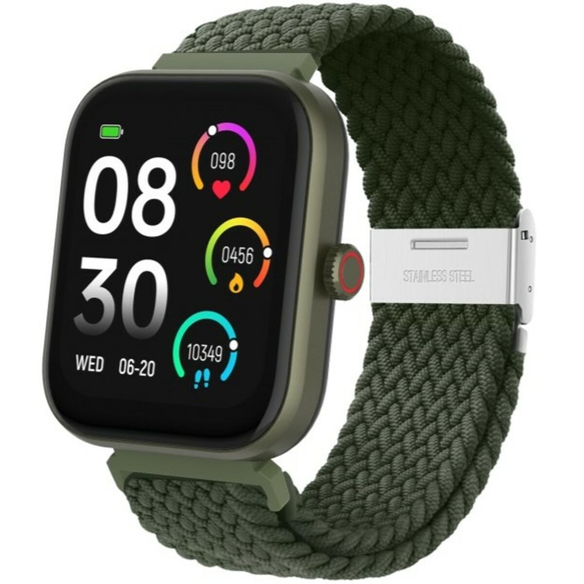 Smartwatch DCU LOS ANGELES, DCU Tecnologic, Electronics, smartwatch-dcu-los-angeles, :Green, Brand_DCU Tecnologic, category-reference-2609, category-reference-2617, category-reference-2634, category-reference-t-19653, category-reference-t-4082, Condition_NEW, original gifts, Price_50 - 100, telephones & tablets, Teleworking, wifi y bluetooth, RiotNook