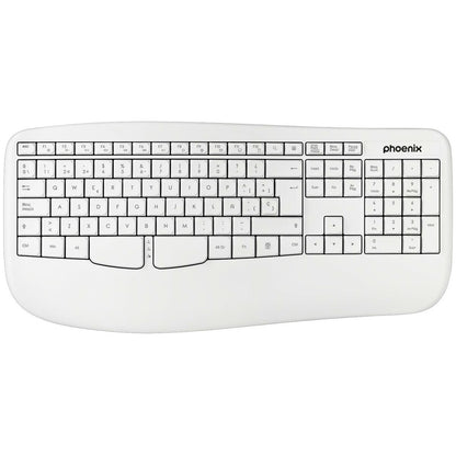 Wireless Keyboard Phoenix K201 White Spanish Qwerty, Phoenix, Computing, Accessories, wireless-keyboard-phoenix-k201-white-spanish-qwerty, :QWERTY, :Spanish, Brand_Phoenix, category-reference-2609, category-reference-2642, category-reference-2646, category-reference-t-19685, category-reference-t-19908, category-reference-t-21353, computers / peripherals, Condition_NEW, office, Price_20 - 50, Teleworking, RiotNook