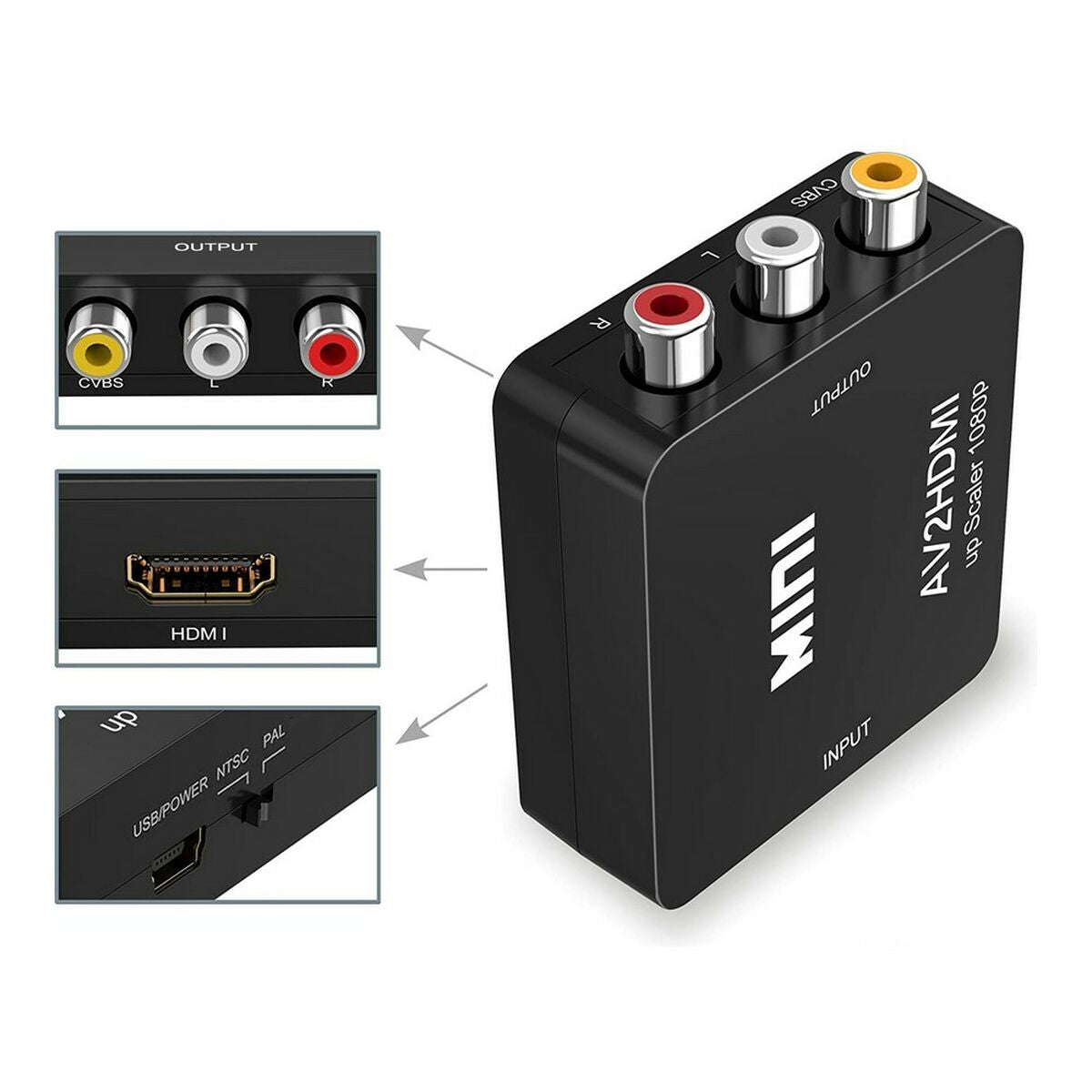 Signal Repeater HDMI - AV 3 x RCA, TM Electron, Electronics, Photography and video cameras, signal-repeater-hdmi-av-3-x-rca, Brand_TM Electron, category-reference-2609, category-reference-2932, category-reference-2936, category-reference-t-19653, category-reference-t-8122, category-reference-t-8123, category-reference-t-8155, Condition_NEW, ferretería, fotografía, Price_20 - 50, travel, RiotNook