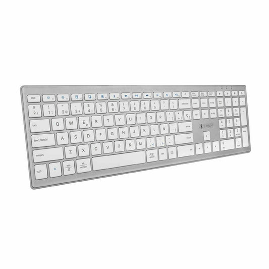 Bluetooth Keyboard Subblim Pure Extended Silver Spanish Qwerty Black, Subblim, Computing, Accessories, bluetooth-keyboard-subblim-pure-extended-silver-spanish-qwerty-black, Brand_Subblim, category-reference-2609, category-reference-2642, category-reference-2646, category-reference-t-19685, category-reference-t-19908, category-reference-t-21353, computers / peripherals, Condition_NEW, office, Price_20 - 50, Teleworking, RiotNook