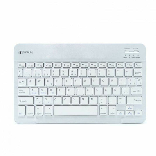 Bluetooth Keyboard Subblim SUB-KBT-SM0001 Silver Spanish Qwerty, Subblim, Computing, Accessories, bluetooth-keyboard-subblim-sub-kbt-sm0001-silver-spanish-qwerty, Brand_Subblim, category-reference-2609, category-reference-2642, category-reference-2646, category-reference-t-19685, category-reference-t-19908, category-reference-t-21353, category-reference-t-25628, computers / peripherals, Condition_NEW, office, Price_20 - 50, Teleworking, RiotNook