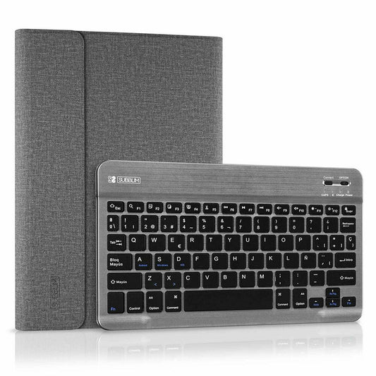 Case for Tablet and Keyboard Subblim SUB-KT2-BT0002 Grey Spanish Qwerty Bluetooth, Subblim, Computing, Accessories, case-for-tablet-and-keyboard-subblim-sub-kt2-bt0002-grey-spanish-qwerty-bluetooth, Brand_Subblim, category-reference-2609, category-reference-2642, category-reference-2646, category-reference-t-19685, category-reference-t-19908, category-reference-t-21345, category-reference-t-25602, computers / peripherals, Condition_NEW, office, Price_20 - 50, Teleworking, RiotNook