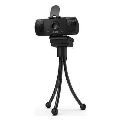 Webcam Krom NXKROMKAM Full HD 30 FPS Full HD, Krom, Computing, Accessories, webcam-krom-nxkromkam-full-hd-30-fps-full-hd, Brand_Krom, category-reference-2609, category-reference-2642, category-reference-2844, category-reference-t-19685, category-reference-t-19908, category-reference-t-21340, category-reference-t-25568, computers / peripherals, Condition_NEW, office, Price_20 - 50, Teleworking, RiotNook