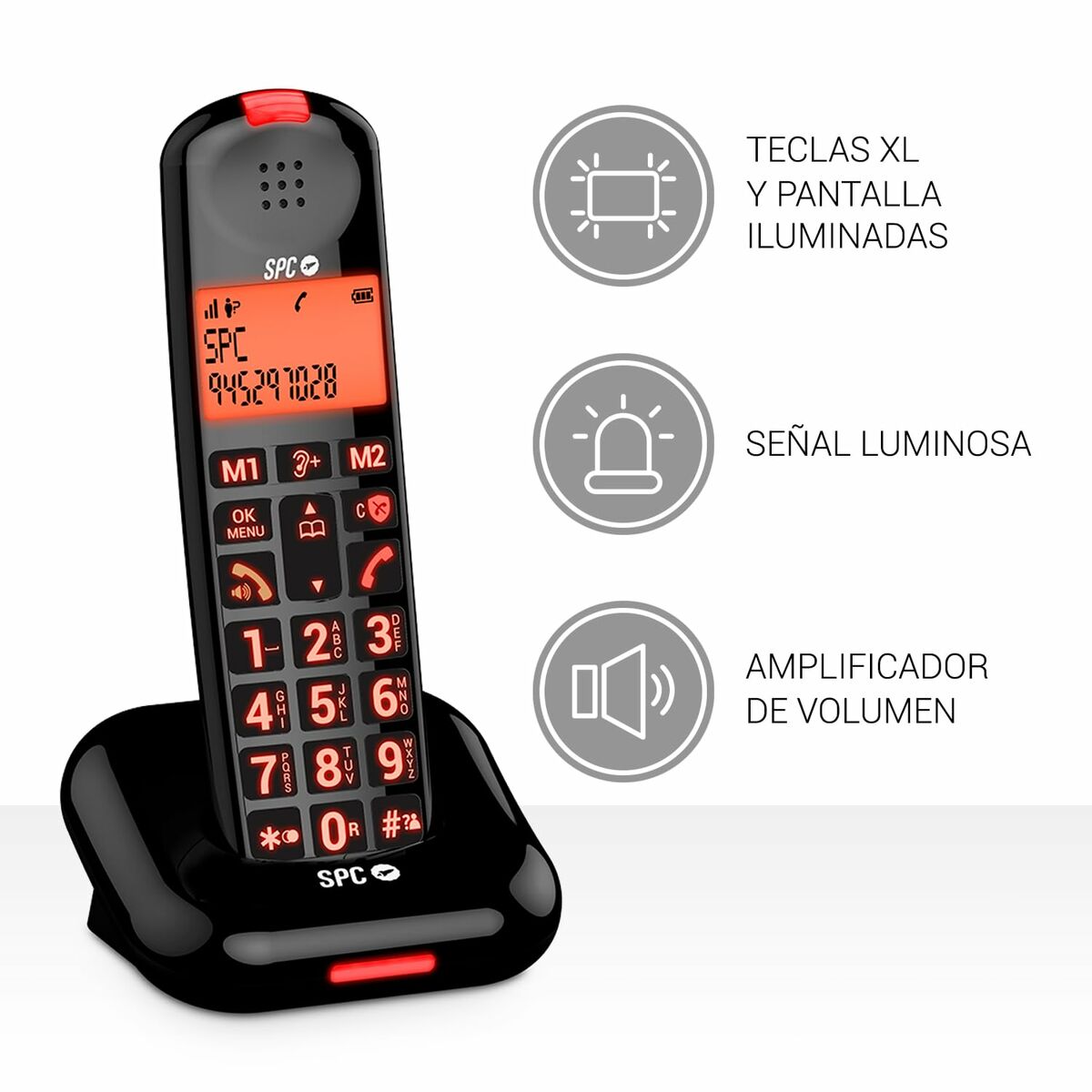 Landline Telephone SPC Black, SPC, Electronics, Landline telephones and accessories, landline-telephone-spc-black, Brand_SPC, category-reference-2609, category-reference-2617, category-reference-2619, category-reference-t-18372, category-reference-t-18382, category-reference-t-19653, Condition_NEW, office, Price_50 - 100, telephones & tablets, Teleworking, RiotNook