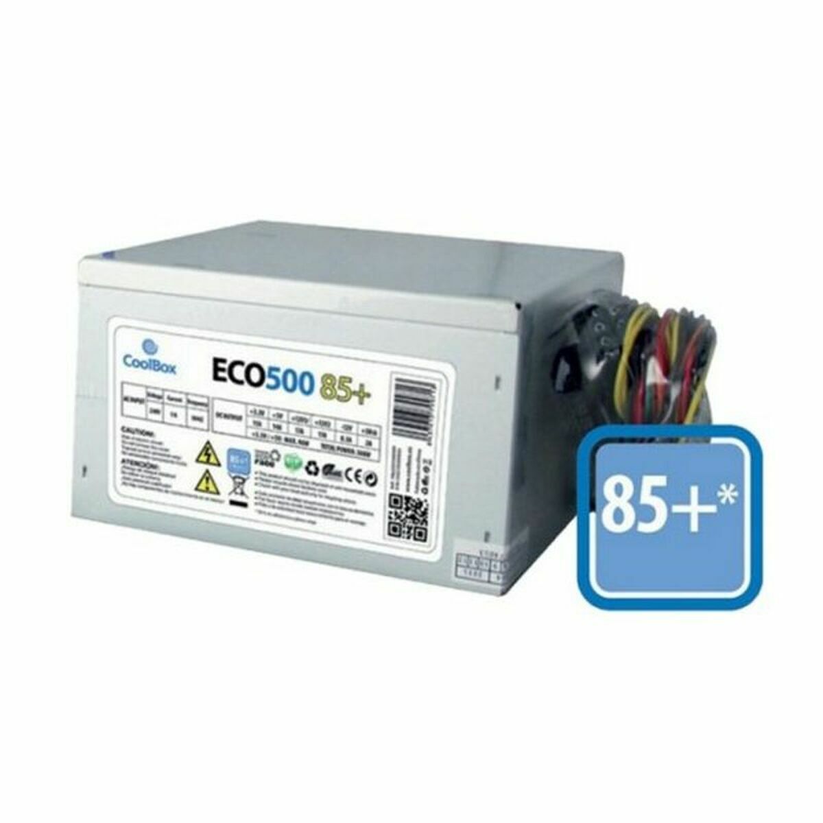 Power supply CoolBox COO-FA500E85 Black Grey 300 W ATX, CoolBox, Computing, Components, power-supply-coolbox-coo-fa500e85-black-grey-300-w-atx, Brand_CoolBox, category-reference-2609, category-reference-2803, category-reference-2816, category-reference-t-19685, category-reference-t-19912, category-reference-t-21360, category-reference-t-25656, computers / components, Condition_NEW, ferretería, Price_50 - 100, Teleworking, RiotNook