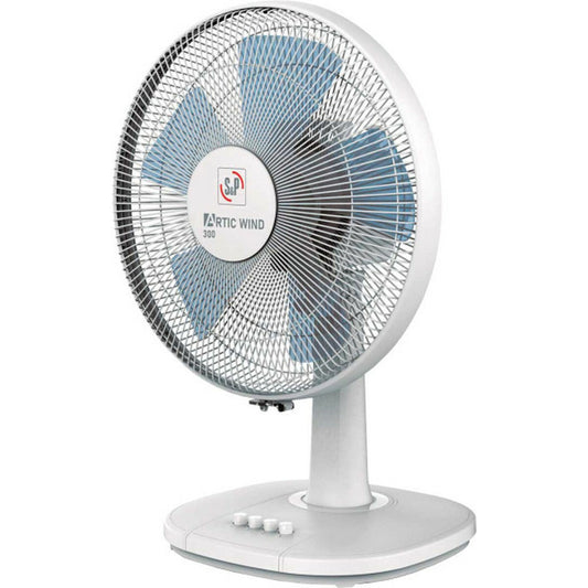 Table Fan S&P ARTIC WIND300 White 35 W, S&P, Home and cooking, Portable air conditioning, table-fan-s-p-artic-wind300-white-35-w, Brand_S&P, category-reference-2399, category-reference-2450, category-reference-2451, category-reference-t-19656, category-reference-t-21087, category-reference-t-25217, category-reference-t-29129, Condition_NEW, ferretería, Price_50 - 100, summer, RiotNook