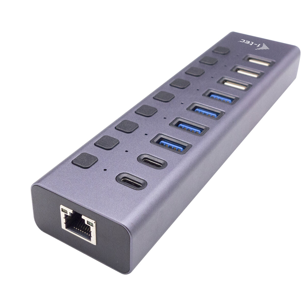 USB Hub i-Tec CACHARGEHUB9LAN Grey, i-Tec, Computing, Accessories, usb-hub-i-tec-cachargehub9lan-grey, Brand_i-Tec, category-reference-2609, category-reference-2803, category-reference-2829, category-reference-t-19685, category-reference-t-19908, category-reference-t-21352, Condition_NEW, networks/wiring, Price_50 - 100, Teleworking, RiotNook