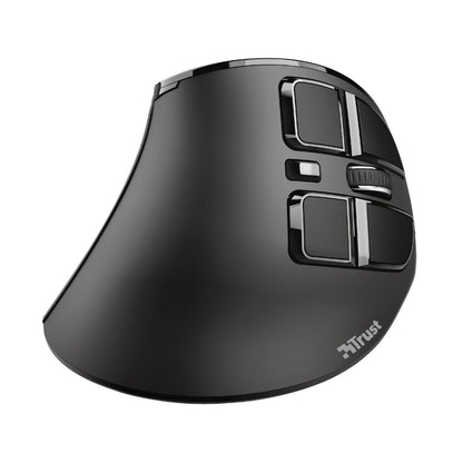 Wireless Mouse Trust Voxx Black Ergonomic Vertical Bluetooth Rechargeable, Trust, Computing, Accessories, wireless-mouse-trust-voxx-black-ergonomic-vertical-bluetooth-rechargeable, Brand_Trust, category-reference-2609, category-reference-2642, category-reference-2656, category-reference-t-19685, category-reference-t-19908, category-reference-t-21353, category-reference-t-25626, computers / peripherals, Condition_NEW, office, Price_50 - 100, Teleworking, RiotNook