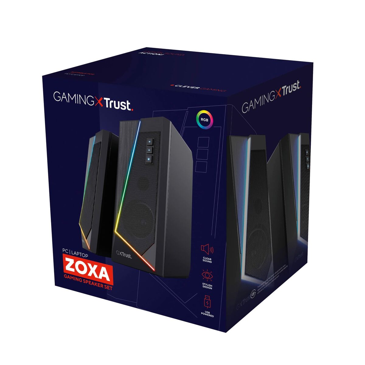 Gaming Speakers Trust GXT 609 Zoxa Black 12 W, Trust, Computing, Accessories, gaming-speakers-trust-gxt-609-zoxa-black-12-w, Brand_Trust, category-reference-2609, category-reference-2642, category-reference-2945, category-reference-t-19685, category-reference-t-19908, category-reference-t-21340, computers / peripherals, Condition_NEW, entertainment, music, office, Price_50 - 100, Teleworking, RiotNook