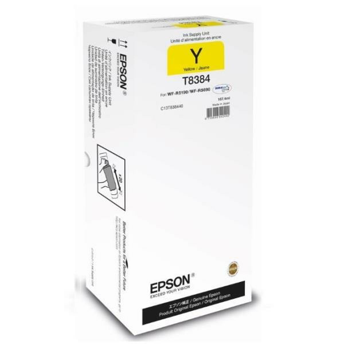 Compatible Ink Cartridge Epson C13T838440 Yellow Black, Epson, Computing, Printers and accessories, compatible-ink-cartridge-epson-c13t838440-yellow-black, Brand_Epson, category-reference-2609, category-reference-2642, category-reference-2874, category-reference-t-19685, category-reference-t-19911, category-reference-t-21377, category-reference-t-25688, Condition_NEW, office, Price_200 - 300, Teleworking, RiotNook