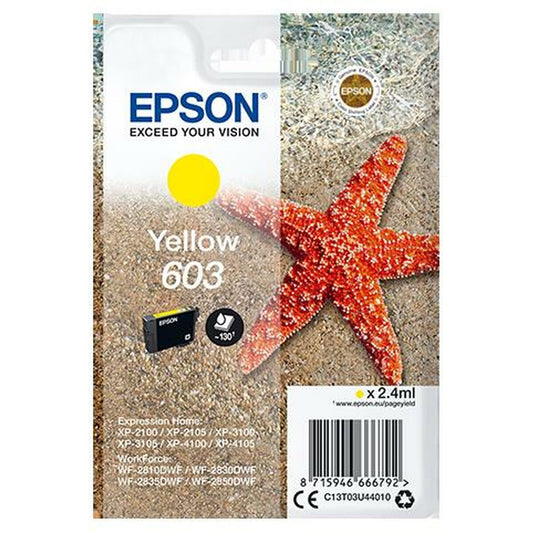 Original Ink Cartridge Epson 603 Yellow, Epson, Computing, Printers and accessories, original-ink-cartridge-epson-603-yellow-1, Brand_Epson, category-reference-2609, category-reference-2642, category-reference-2874, category-reference-t-19685, category-reference-t-19911, category-reference-t-21377, category-reference-t-25688, Condition_NEW, office, Price_20 - 50, Teleworking, RiotNook