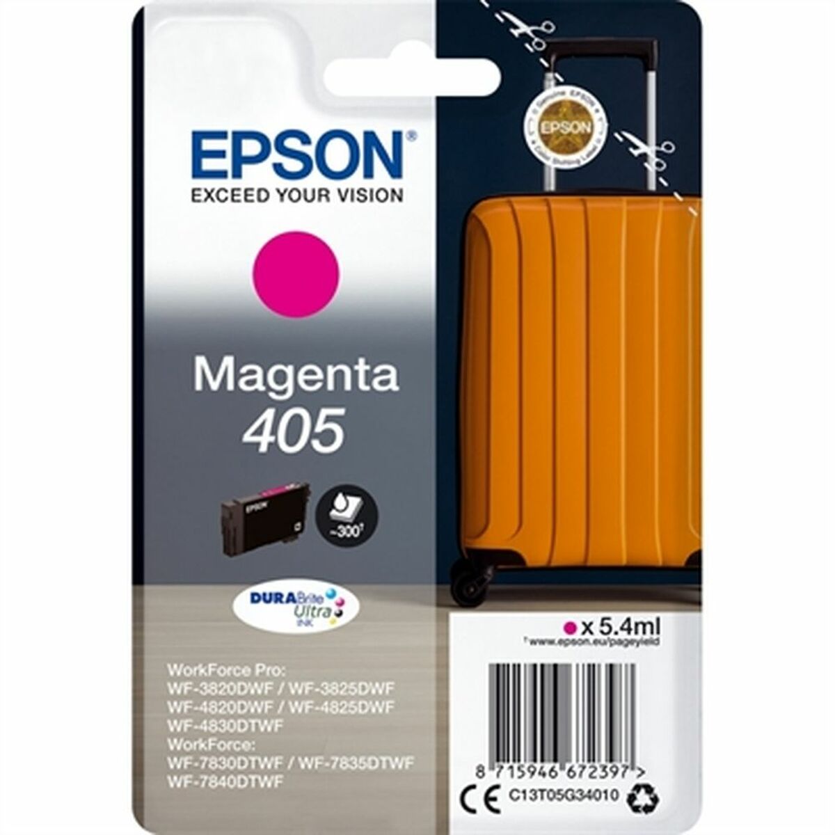 Original Ink Cartridge Epson 405, Epson, Computing, Printers and accessories, original-ink-cartridge-epson-405, Brand_Epson, category-reference-2609, category-reference-2642, category-reference-2874, category-reference-t-19685, category-reference-t-19911, category-reference-t-21377, category-reference-t-25688, Colour_Black, Colour_Cyan, Colour_Magenta, Colour_Yellow, Condition_NEW, office, Price_20 - 50, Teleworking, vuelta al cole, RiotNook