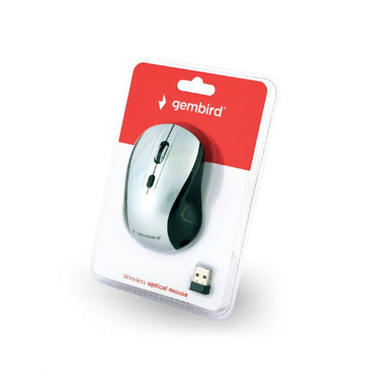 Wireless Mouse GEMBIRD MUSW-4B-02-BS White Black/Silver (1 Unit), GEMBIRD, Computing, Accessories, wireless-mouse-gembird-musw-4b-02-bs-white-black-silver-1-unit, Brand_GEMBIRD, category-reference-2609, category-reference-2642, category-reference-2656, category-reference-t-19685, category-reference-t-19908, category-reference-t-21353, computers / peripherals, Condition_NEW, office, Price_20 - 50, Teleworking, RiotNook