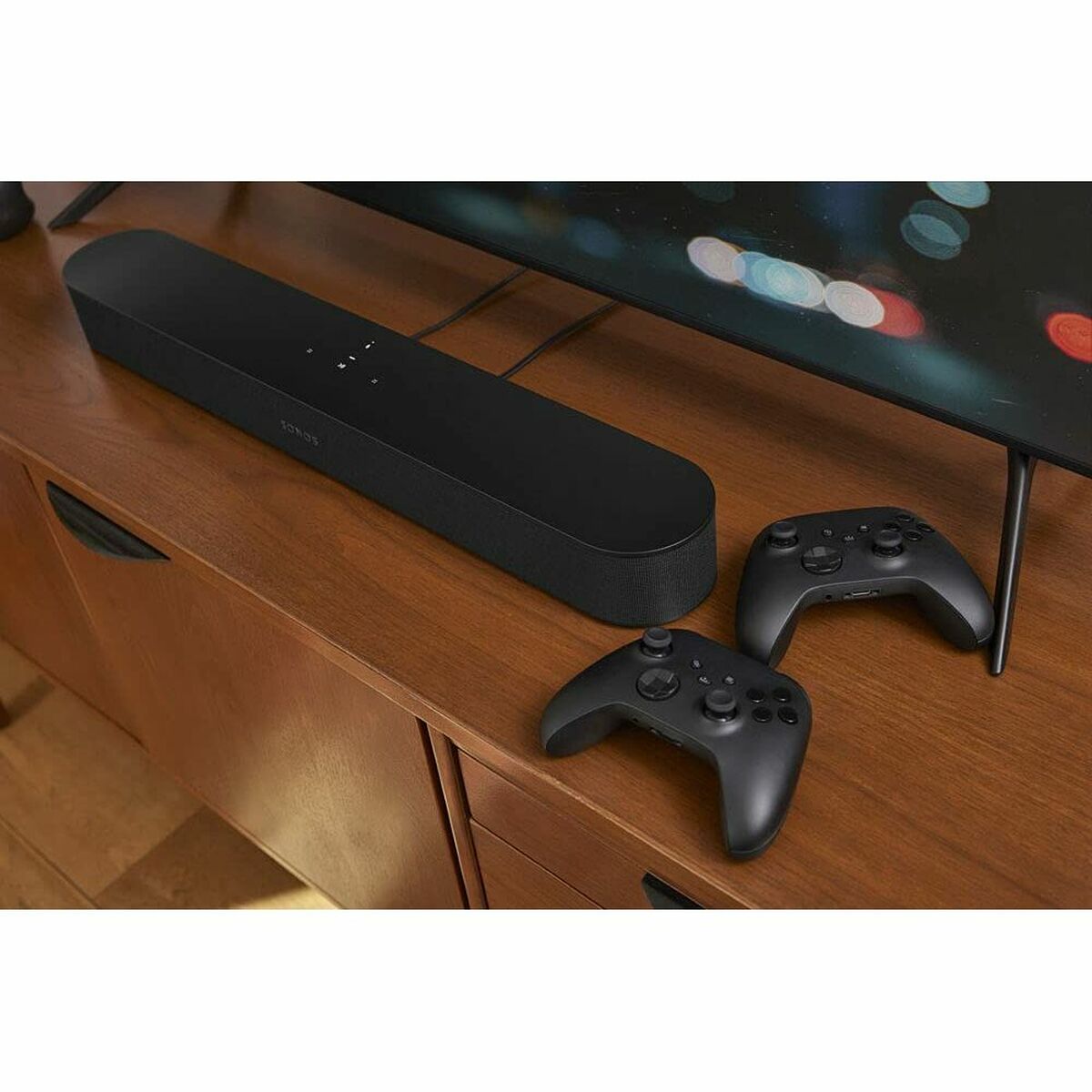 Soundbar Sonos Beam (Gen 2) Black, Sonos, Electronics, Audio and Hi-Fi equipment, soundbar-sonos-beam-gen-2-black, Brand_Sonos, category-reference-2609, category-reference-2882, category-reference-2925, category-reference-t-19653, category-reference-t-7441, category-reference-t-7442, cinema and television, Condition_NEW, entertainment, music, Price_500 - 600, Teleworking, RiotNook