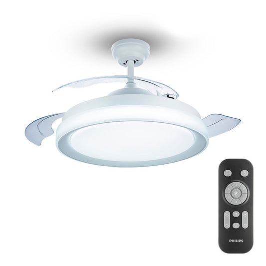 Ceiling Fan with Light Philips Atlas White 35 W 28 W 4500 Lm, Philips, Lighting, Indoor lighting, ceiling-fan-with-light-philips-atlas-white-35-w-28-w-4500-lm, Brand_Philips, category-reference-2399, category-reference-2450, category-reference-2451, category-reference-t-10333, category-reference-t-10347, category-reference-t-19657, Condition_NEW, led / lighting, Price_200 - 300, small electric appliances, summer, RiotNook
