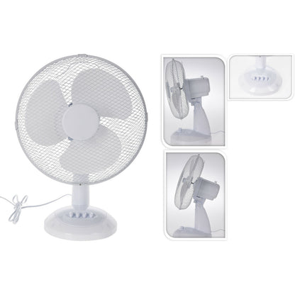 Table Fan Excellent Electrics EL9000160 White, Excellent Electrics, Home and cooking, Portable air conditioning, table-fan-excellent-electrics-el9000160-white, Brand_Excellent Electrics, category-reference-2399, category-reference-2450, category-reference-2451, category-reference-t-19656, category-reference-t-21087, category-reference-t-25217, Condition_NEW, ferretería, Price_20 - 50, summer, RiotNook