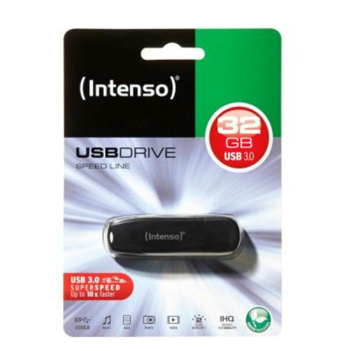 USB stick INTENSO FAELAP0356 USB 3.0 32 GB Black 32 GB USB stick, INTENSO, Computing, Data storage, usb-stick-intenso-faelap0356-usb-3-0-32-gb-black-32-gb-usb-stick, Brand_INTENSO, category-reference-2609, category-reference-2803, category-reference-2817, category-reference-t-19685, category-reference-t-19909, category-reference-t-21355, computers / components, Condition_NEW, Price_20 - 50, Teleworking, RiotNook