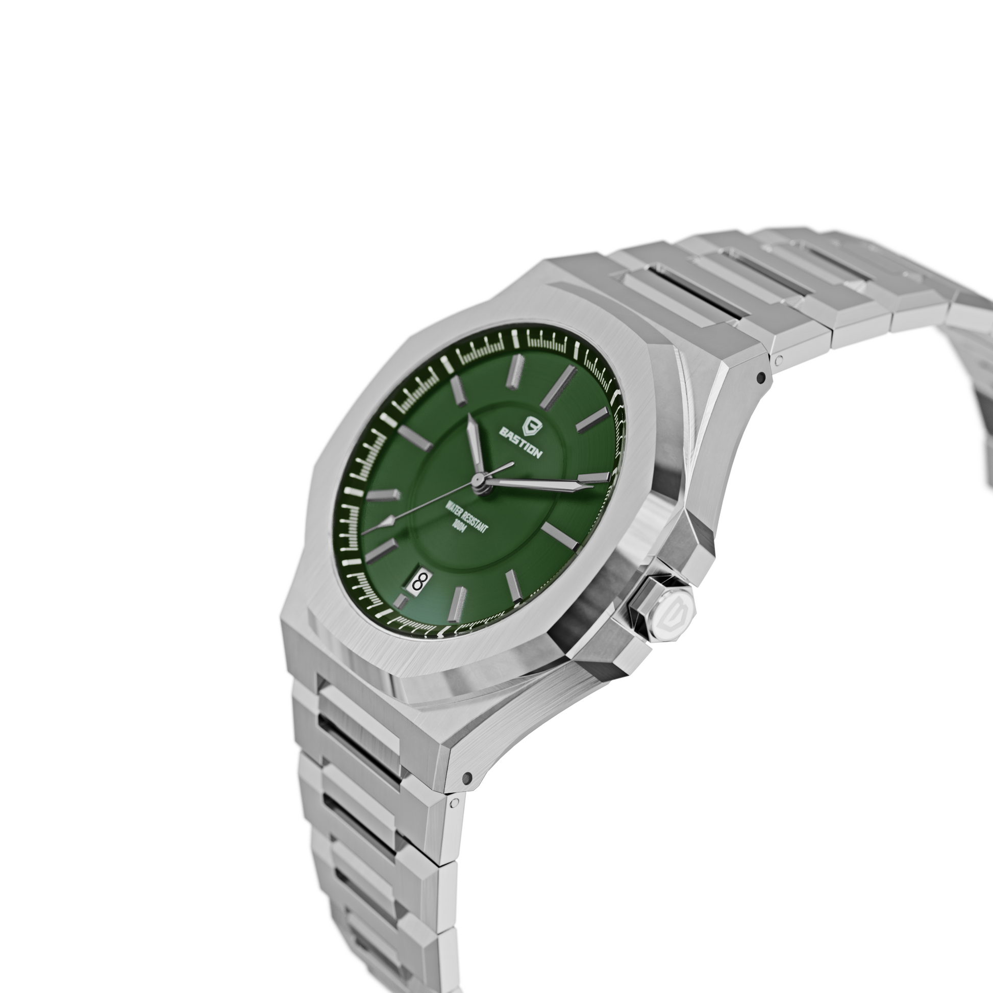 NOMAD - STAINLESS STEEL AUTOMATIC 42MM WATCH, WATERPROOF 10ATM (100m), Nomad, Watches, emerald-nomad-watch-1115585114, category-reference-2994, Watch, Water, RiotNook