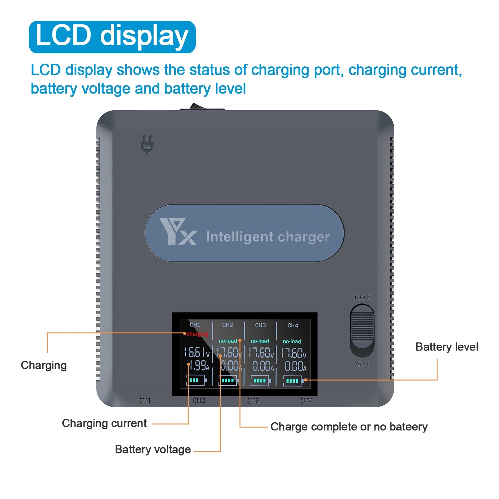 6 in 1 Digital display Battery Charger for  DJI Mavic 2 Pro Zoom Drone, RiotNook, Other, 6-in-1-digital-display-battery-charger-for-dji-mavic-2-pro-zoom-drone-1530428703, Drones & Accessories, RiotNook