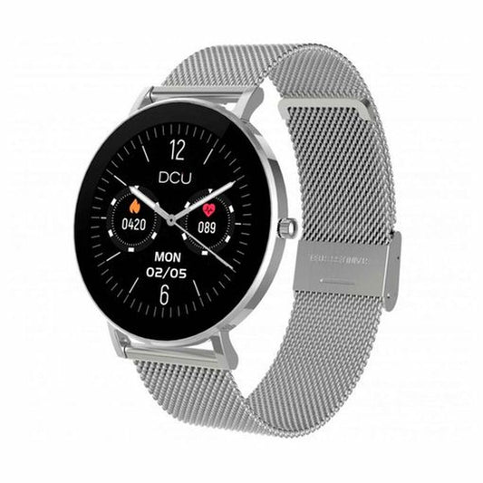 Smartwatch DCU BOULEVARD, DCU Tecnologic, Electronics, smartwatch-dcu-boulevard-1, :Silver, Brand_DCU Tecnologic, category-reference-2609, category-reference-2617, category-reference-2634, category-reference-t-19653, category-reference-t-4082, Condition_NEW, original gifts, Price_50 - 100, telephones & tablets, Teleworking, wifi y bluetooth, RiotNook
