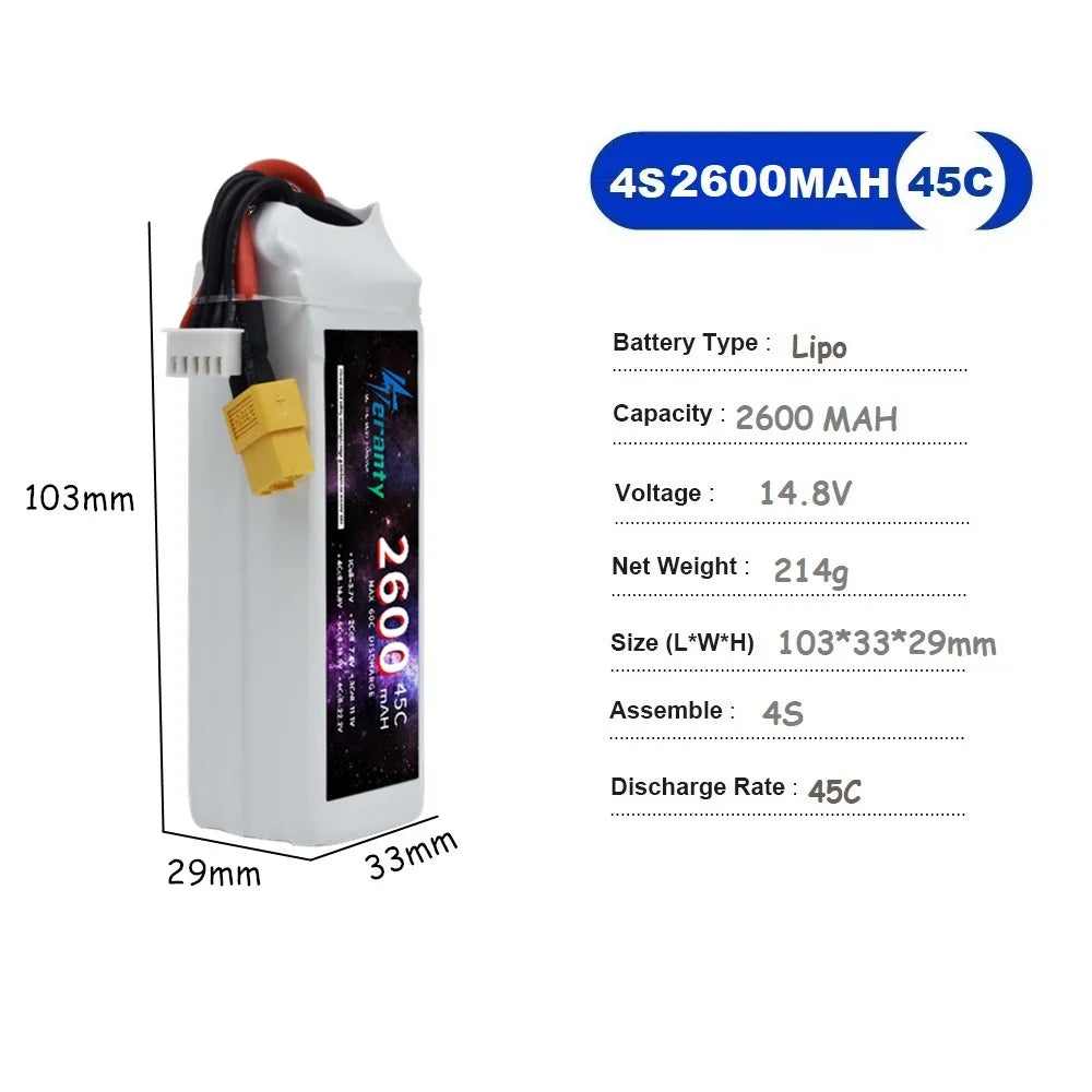 4S LiPo Battery 14.8V 1500mah 1800mAh 2200mah 2600mAh 3300mAh 3000mAh, RiotNook, Other, 4s-lipo-battery-14-8v-1500mah-1800mah-2200mah-2600mah-3300mah-3000mah-894335336, Drones & Accessories, RiotNook