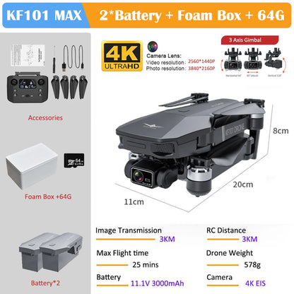 KF101 Max Drone 4K Professional 5G WIFI Dron HD EIS Camera Anti-Shake, RiotNook, Other, kf101-max-drone-4k-professional-5g-wifi-dron-hd-eis-camera-anti-shake-154568287, Drones & Accessories, RiotNook