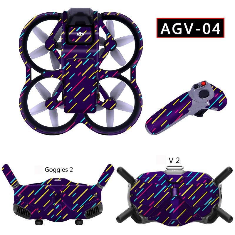 PVC Stickers for DJI Avata Drone Colorful Decals Full Body Scratch, RiotNook, Other, pvc-stickers-for-dji-avata-drone-colorful-decals-full-body-scratch-1636687539, Drones & Accessories, RiotNook