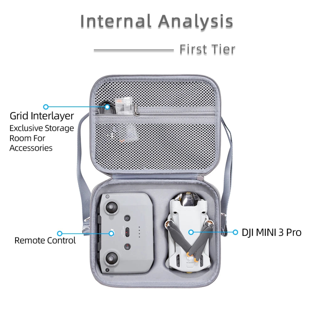Drone bag For DJI Mini 3 / Mini 3 Pro all-in-one shoulder bag, RiotNook, Other, drone-bag-for-dji-mini-3-mini-3-pro-all-in-one-shoulder-bag-1208635956, Drones & Accessories, RiotNook