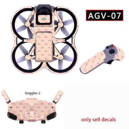 PVC Stickers for DJI Avata Drone Colorful Decals Full Body Scratch, RiotNook, Other, pvc-stickers-for-dji-avata-drone-colorful-decals-full-body-scratch-1636687539, Drones & Accessories, RiotNook