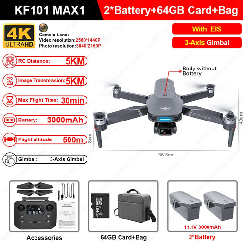 KF101 Max Drone 4K Professional 5G WIFI Dron HD EIS Camera Anti-Shake, RiotNook, Other, kf101-max-drone-4k-professional-5g-wifi-dron-hd-eis-camera-anti-shake-154568287, Drones & Accessories, RiotNook