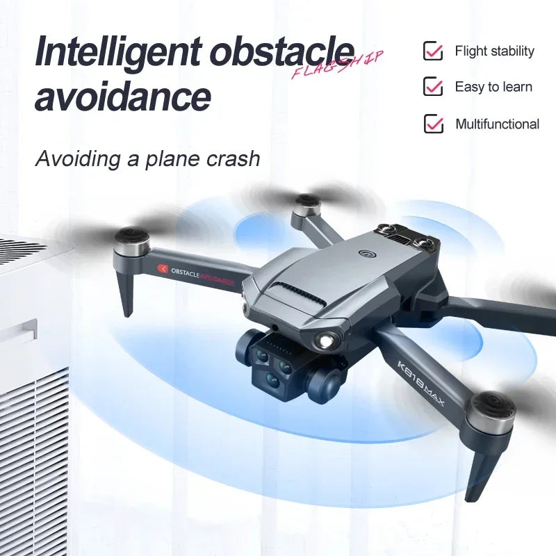 New Professinal Three Cameras 8K Wide Angle K818 Max Dron 4K Optical, RiotNook, Other, new-professinal-three-cameras-8k-wide-angle-k818-max-dron-4k-optical-418714177, Drones & Accessories, RiotNook