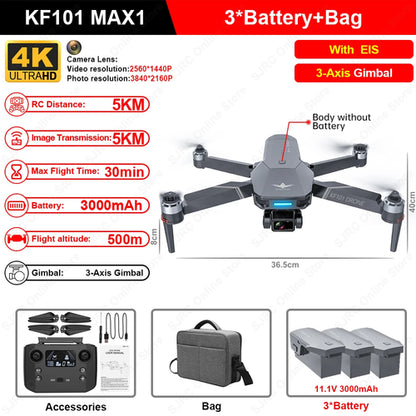 KF101 Max Drone 4K Professional 5G WIFI Dron HD EIS Camera Anti-Shake, RiotNook, Other, kf101-max-drone-4k-professional-5g-wifi-dron-hd-eis-camera-anti-shake-154568287, Drones & Accessories, RiotNook