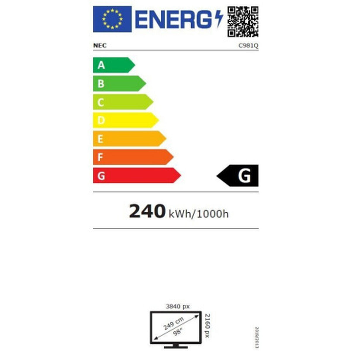 Monitor Videowall NEC C981Q 98" LED, NEC, Computing, monitor-videowall-nec-c981q-98-led, Brand_NEC, category-reference-2609, category-reference-2642, category-reference-2644, category-reference-t-19685, cinema and television, Condition_NEW, entertainment, Price_+ 1000, RiotNook