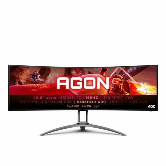 Monitor AOC AG493UCX2 DQHD 165 Hz 49", AOC, Computing, monitor-aoc-ag493ucx2-dqhd-165-hz-49, Brand_AOC, category-reference-2609, category-reference-2642, category-reference-2644, category-reference-t-19685, computers / peripherals, Condition_NEW, office, Price_+ 1000, Teleworking, RiotNook
