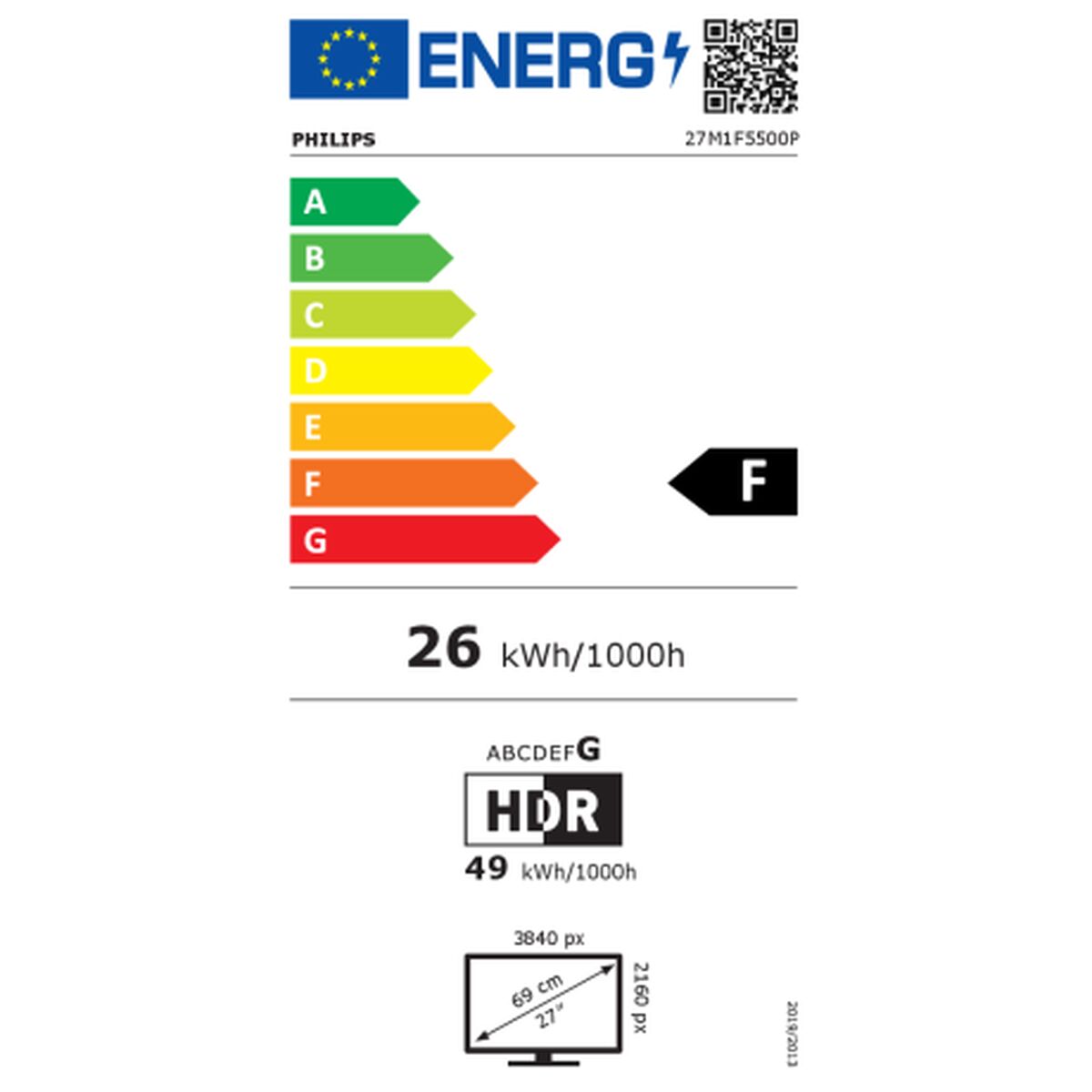 Monitor Philips 27M1F5500P/00 LED 27" Flicker free, Philips, Computing, monitor-philips-27m1f5500p-00-led-27-flicker-free, Brand_Philips, category-reference-2609, category-reference-2642, category-reference-2644, category-reference-t-19685, computers / peripherals, Condition_NEW, office, Price_600 - 700, Teleworking, RiotNook