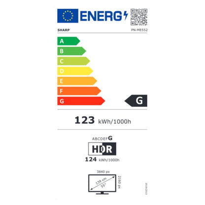 Monitor Videowall Sharp ME552 4K Ultra HD 55" 60 Hz, Sharp, Computing, monitor-videowall-sharp-me552-4k-ultra-hd-55-60-hz, Brand_Sharp, category-reference-2609, category-reference-2642, category-reference-2644, category-reference-t-19685, category-reference-t-19902, computers / peripherals, Condition_NEW, office, Price_+ 1000, Teleworking, RiotNook