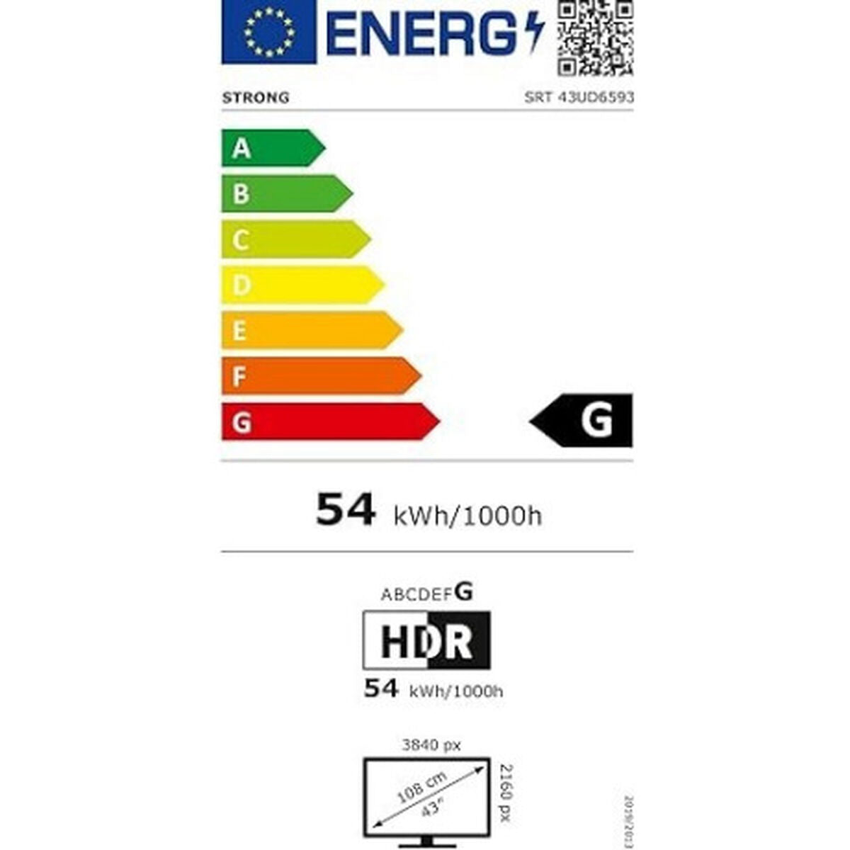 Smart TV STRONG 43UD6593 4K Ultra HD HDR HDR10, STRONG, Electronics, TV, Video and home cinema, smart-tv-strong-43ud6593-4k-ultra-hd-hdr-hdr10, Brand_STRONG, category-reference-2609, category-reference-2625, category-reference-2931, category-reference-t-18805, category-reference-t-18827, category-reference-t-19653, cinema and television, Condition_NEW, entertainment, Price_300 - 400, RiotNook