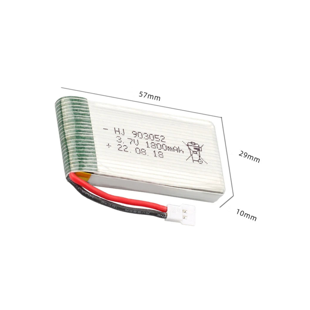 903052 3.7V 1800mAh Lipo Battery for Syma X5 X5C X5SW X5SC X5S X5SC-1, RiotNook, Other, 903052-3-7v-1800mah-lipo-battery-for-syma-x5-x5c-x5sw-x5sc-x5s-x5sc-1-488371830, Drones & Accessories, RiotNook