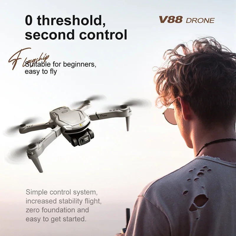 Lenovo V88 Mini Drone Original 8K HD Dual Camera 5G GPS Obstacle, RiotNook, Other, lenovo-v88-mini-drone-original-8k-hd-dual-camera-5g-gps-obstacle-625425176, Drones & Accessories, RiotNook