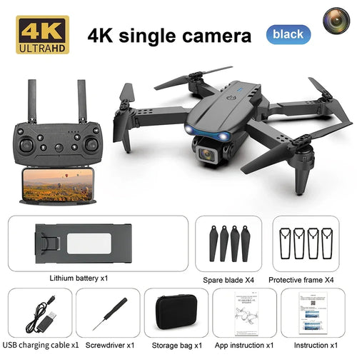 E99 Pro WIFI FPV Aerial Photography Helicopter RC Mini Drone 4K Dual, RiotNook, Other, e99-pro-wifi-fpv-aerial-photography-helicopter-rc-mini-drone-4k-dual-1662631283, Drones & Accessories, RiotNook